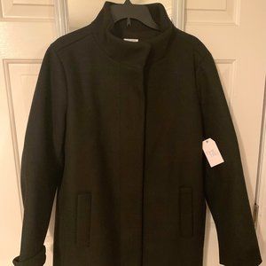 (New) Black Wool Overcoat (never worn with original price tag)